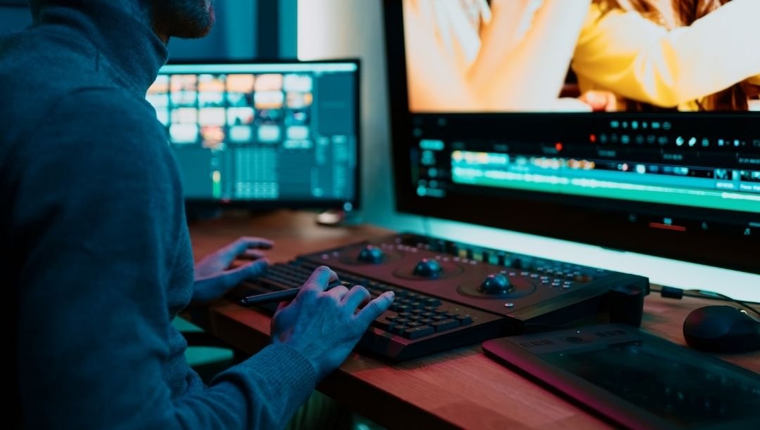 Professional video production camera equipment